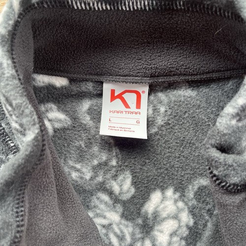 Chaqueta floral Kari Traa para mujer L Dina polar capa media cremallera - Imagen 5 de 6