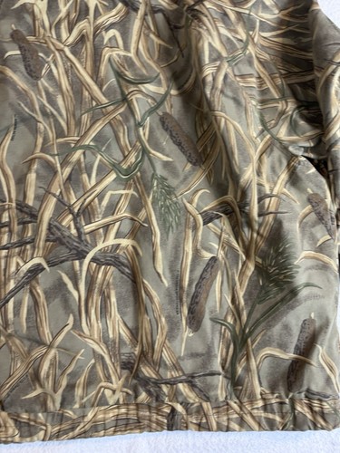 Vtg Columbia Delta Hunter Marsh Waterfowl Camo Hunting Jacket Shell Hooded Sz 3X - Picture 11 of 14