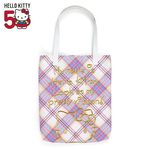 Hello Kitty Tote Bag Women Shoulder Bag with Inner Pocket for Work Beach Travel - Picture 1 of 3