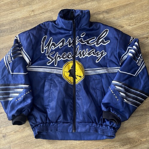 Ipswich Witches Speedway Jacke Vintage Medium (48") Blau Wulfsport Vintage