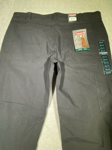 Coleman Mens Pants Sz 40X32 Tear Resistant Stretch Utility Pant Phantom Gray NWT - Picture 8 of 12