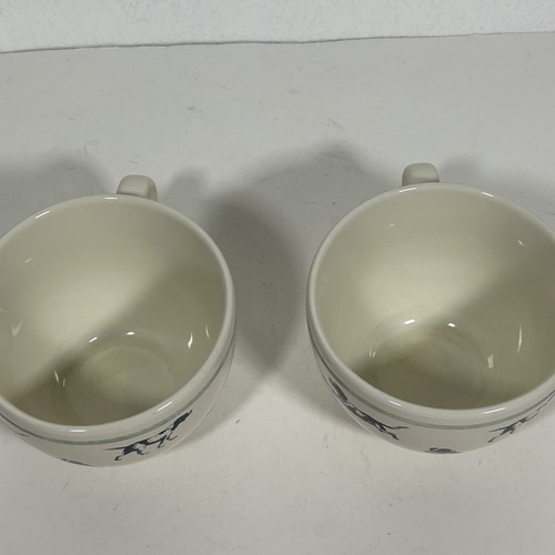 Eddie Bauer Hogar Grande Comedor Tazas de Café Perros Perros Razas Juego de 2 Tazas - Imagen 6 de 8