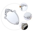 1PC European Style Wall-mounted Mirror Retro Style Mirror (Silver)