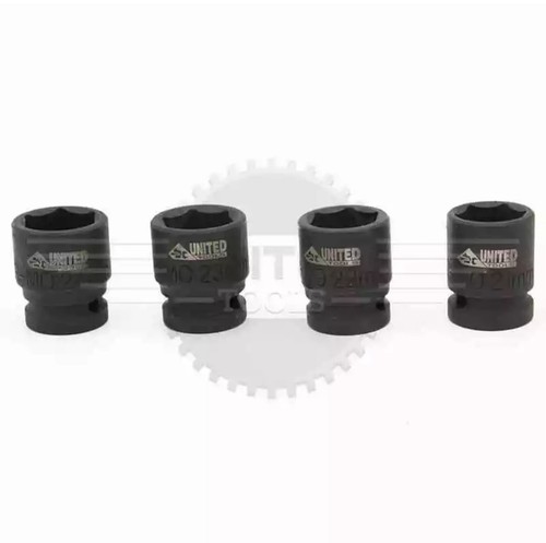 15 Stck. 1/2 Zoll Antrieb IMPACT Steckschlüssel FORM Set flache Steckschlüsseleinsätze 10 mm-24 mm 6PT - Bild 6 von 7