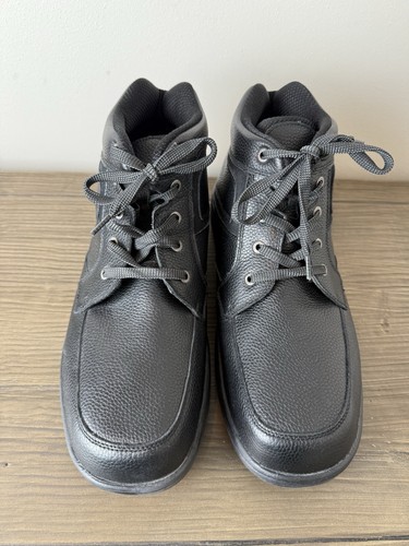 Orthofeet Black Highline Leather Boots Men’s Sz 13 D Comfort Tie - Picture 4 of 10