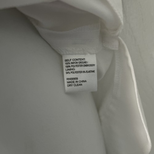 Blusa Antonio Melani 4 flores bordadas mangas globo (S613) nueva con etiquetas - Imagen 5 de 7