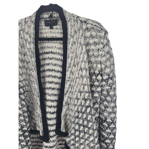 Romeo + Juliet Couture Strickjacke Pullover M Damen Langarm weiß schwarz offen - Bild 2 von 9