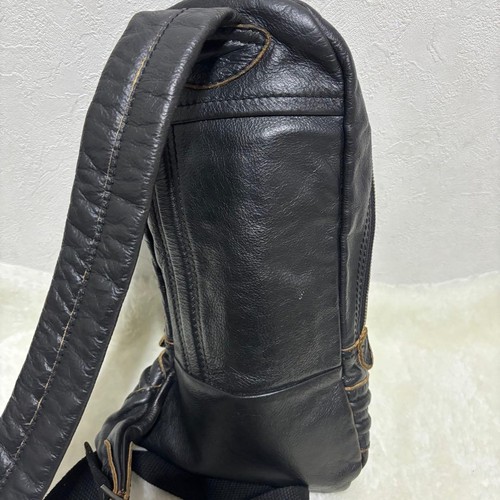 00s DIESEL Leder Sling Bag Body Bag One Schultertasche - Bild 7 von 12