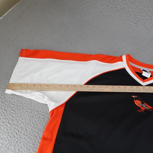 Camicia Vintage Baltimore Orioles Uomo XL Nera MLB Baseball Majestic Poliestere - Foto 6 di 13