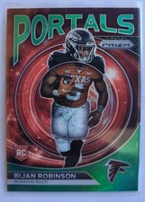 2023 Panini Prizm BIJAN ROBINSON Portals Rookies RC Green Prizm Falcons #PO-8