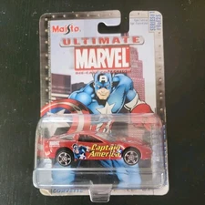 MAISTO MARVEL CAPTAIN AMERICA CORVETTE C5 1/64 SCALE