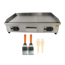 30" Commercial Electric Countertop Griddle Flat Top Grill Hot Plate