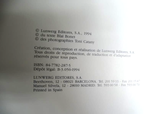 livre Photographie "rêver des dieux" Toni Catany- E.O 1994- ed Lunwerg -érotica - Imagen 11 de 11