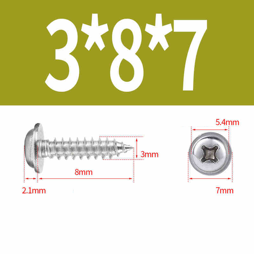 Phillips Flanged Pan Head Self Tapping Screws Round Head 304 Stainless Steel - Picture 52 of 144