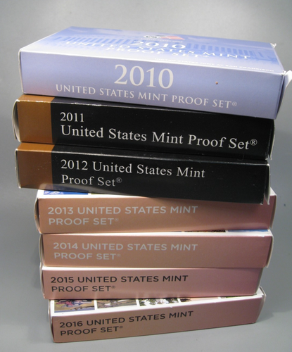 Whole sale lot: 7 Year RUN US Mint PROOF Sets.  2010-s -2016-s. **See List*** - Picture 1 of 11