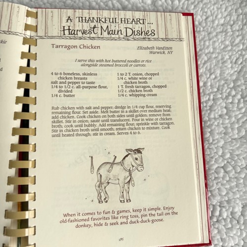 Cookbook Gooseberry Patch Fall Family And Friends Spiral Bound Hardcover 2007 - Imagen 9 de 12
