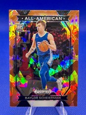 2024 Panini Prizm Draft Baylor Scheierman All-American Orange Ice RC #11 Celtics