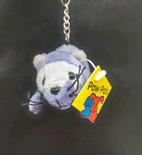 PETCO PAW PALS Vintage Purple TINY FELICITY 7" Bean Bag Keychain, NEW W/ TAG - Picture 4 of 8