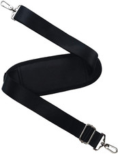 59" Adjustable Shoulder Strap Replacement with Hooks for Bags Black