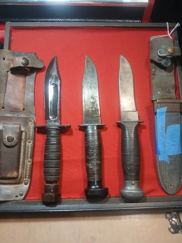 Camillus H. BOKER U.S. ROBESON Military Fixed Blade Lot Contract Knives WW2 - Picture 8 of 10