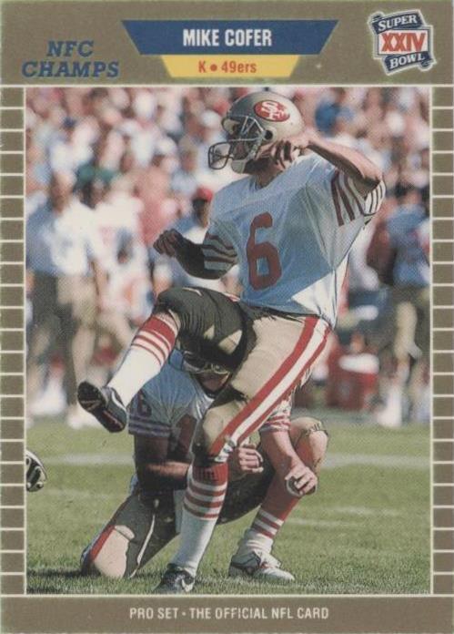 1989 Pro Set Super Bowl XXIV Binder Set Mike Cofer #371 - 1 of 2