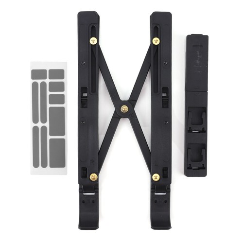 Foldable Holder Adjustable Tablet Stand Bracket for Laptop Phone (Black) - Picture 3 of 9