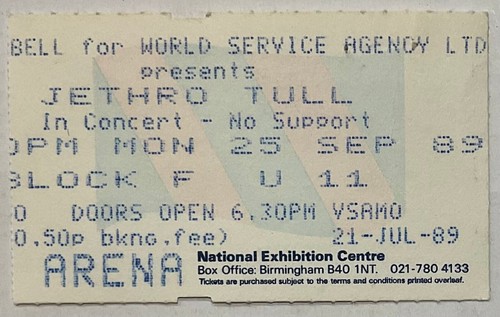 Original Concert Tickets Artists (Beginning with J) Select From Dropdown List - Imagen 64 de 92