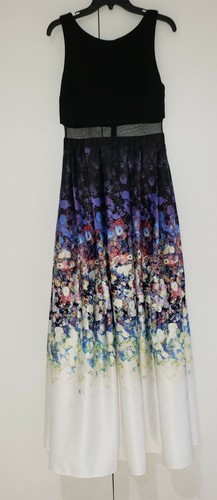 BETSY & ADAM Formal Gown Maxi Dress With Pockets Size 6