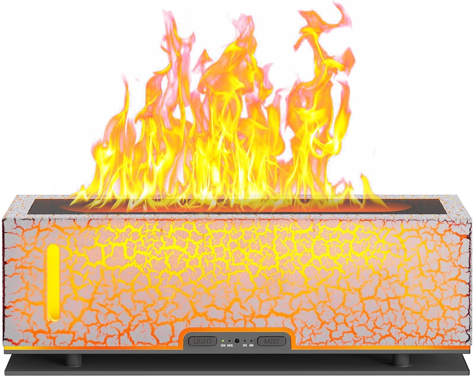 Flame Diffuser Humidifier Essential Oil Diffusers 200Ml Desk Aroma