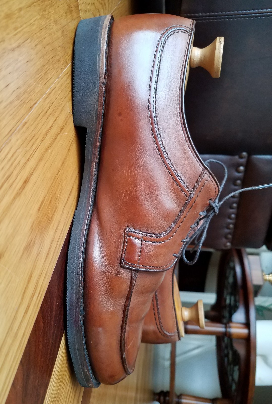 Allen Edmonds Stockbridge Brown Leather Apron Split Toe Oxford Oxford Oxford Shoes Wide 10.5 E 44d306 Allen Edmonds Stockbridge Brown Leather Apron Split Toe Oxford Oxford Oxford Shoes Wide 10.5 E 44d306