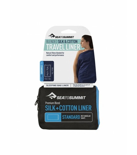 SEA TO SUMMIT SILK / COTTON TRAVEL LINER SLEEPING BAG LINER LIGHTWEIGHT COMPACT - Imagen 13 de 16