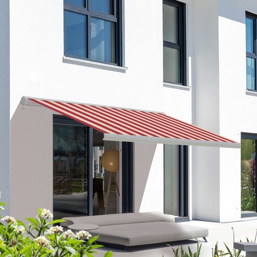 Vollkassettenmarkise elektrisch markise 3x2,5m Balkon Terrassenüberdachung - Bild 13 von 46