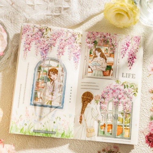 20Pcs Flowers Blooms PET Stickers Bullet Journals Planner Scrapbooking Crafts - Picture 6 of 31