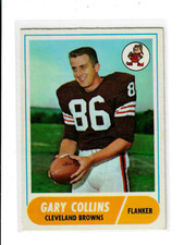 1968 TOPPS FOOTBALL # 128 GARY COLLINS NICE CARD