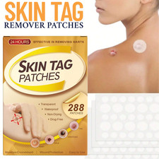 NEW SKIN TAG REMOVER PATCHES NATURAL TREATMENT MOLES WARTS SAFE NO PAIN/SCARS   