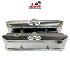 Ford FE Tall 428 American Eagle - Polished Valve Covers - Die-Cast - Ansen USA