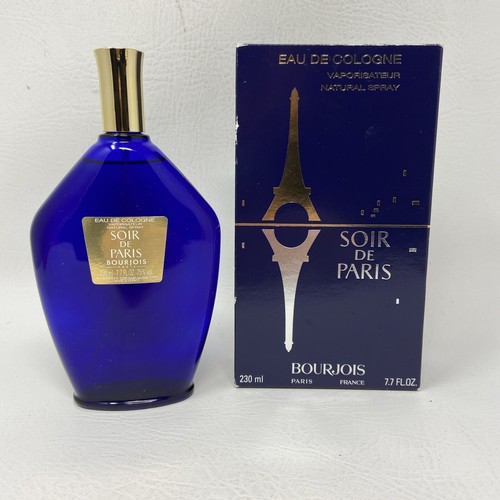 Bourjois Soir De Paris Eau De Cologne Vaporisateur 230 ml 7.7 Fl Oz France NEW