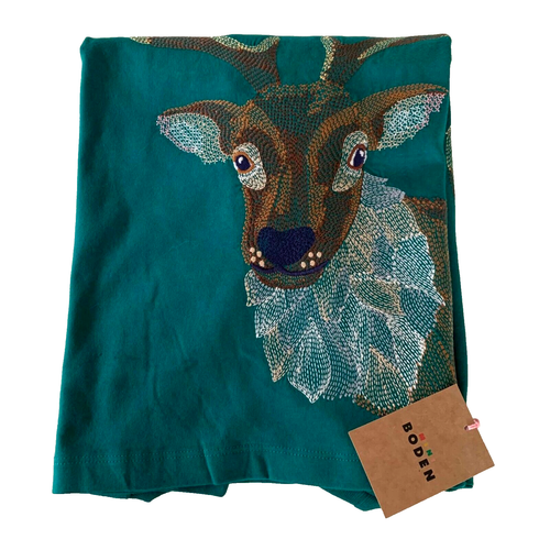 MINI BODEN Unique "REINDEER" Superstitch Shirt. 11-12 Years. Great Gift Idea! - Picture 8 of 19