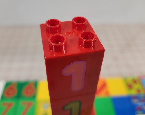 LEGO DUPLO Lot of 60  2x2x2 (Double Height Bricks) Mixed Colors FB195 - Picture 2 of 2