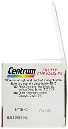 Centrum Multivitamin Mineral Tablets Fruity Chewables Vitamins 30 Tablets Uk - Picture 3 of 6