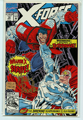X-Force #10 1992 Mark Pacella Signed Comic COA 1st Externals