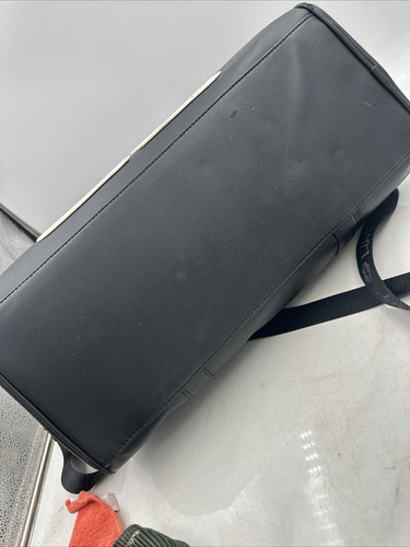 Betsey Johnson Rainbow Weekender Duffel Carry-on Bag Black White - Picture 15 of 15