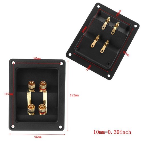 Screw Terminal Round Cup Connector Perfect for Speakers Utilize Separate Amp - Picture 6 of 8