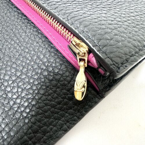 Louis-Vuitton Wallet Black Portefeuille Capucines Excellent condition Authentic - Picture 21 of 22