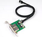 SFF 8087 to 8087 Data Cable + 2-Port eSAS 36P-26P SFF8087-8088 PCI Adapter Card