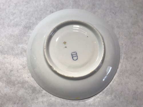 Antiker Bienenstock Royal Vienna Austria Gold vergoldet Fußtasse/Untertasse, Gnaden/Kirschen - Bild 13 von 16