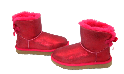 BOTAS CORTAS UGG MINI BAILEY BOW GLISTEN MUJER RÁBANO US 6/UK 4/EU 37/JP 23 - Imagen 3 de 6