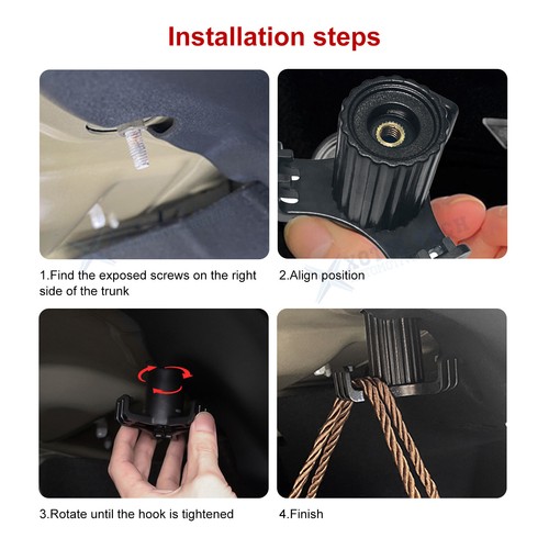 Trunk Grocery Bag Hook For Tesla Model 3 2017-2025 Car Hook Pendant Accessories - Bild 7 von 11