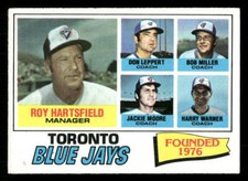 1977 Topps #113 Toronto Blue Jays Hartsfield / Leppert / Miller / Moore / Warner