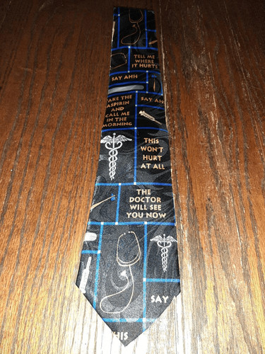 Steven Harris Handmade Medical Doctor Neck Tie The Dr Will See You Now